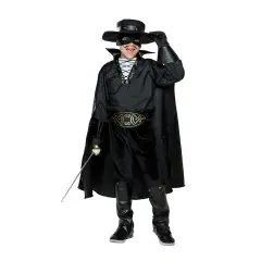 Costume Cavaliere Nero Bambino - Taglia 7/8 Anni