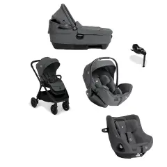 Trio Finiti Signature con Navicella Calmi R129 più Seggiolino Auto I-Harbour E I-Size 360  Ebony