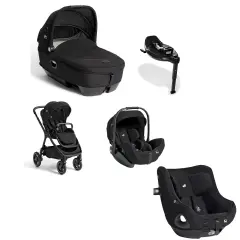 Trio Finiti 10 Signature con Navicella Ramble XL più Seggiolino Auto I-Harbour E I-Size 360 Eclipse