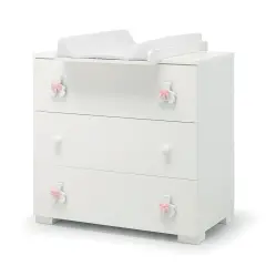 Dudu Como' Bianco con Fiocco Rosa