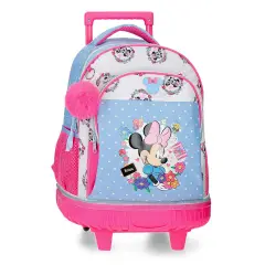 Minnie Flowers Con Carrellino 2 Ruote 45 Cm