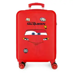 Cars Lightning McQueen Trolley Abs 55 Cm 4 Ruote Rosso