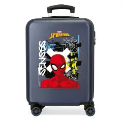 Graffity Of Spiderman Trolley Abs 55 Cm 4 Ruote Blu Marino