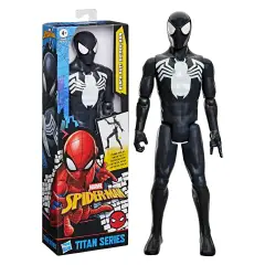 Spiderman Titan Series Personaggio Articolato 30 cm Black Suit Spiderman