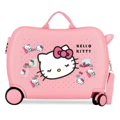 Hello Kitty Bows Trolley Cavalcabile Abs 50 cm 4 Ruote Rosa