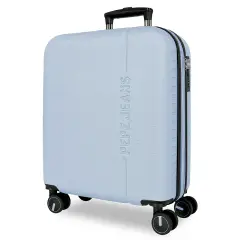 Pepe Jeans Montana Trolley Abs 55 cm 4 Ruote Azzurro Chiaro