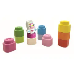 Soft Clemmy Set Mattoncini Morbidi Con Personaggio Unicorno 10 Pezzi