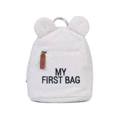 Childhome My First Bag Zaino Bambini Teddy Off White