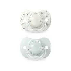 Birdies Succhietto Con Tettina In Silicone 0/6m Verde 2 Pezzi Suavinex