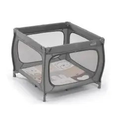 Qbox Di Cam Lettino Da Campeggio Antracite Con Tappeto 96x96x105h