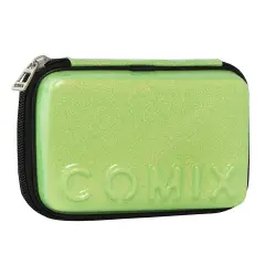 Astuccio Scuola Corredo Maxi Zip Comix Glitter Verde
