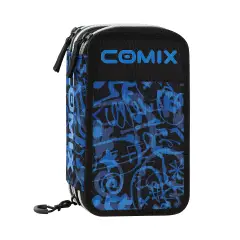 Astuccio Scuola Corredo 3 Zip Comix Wbs 2.0 Street